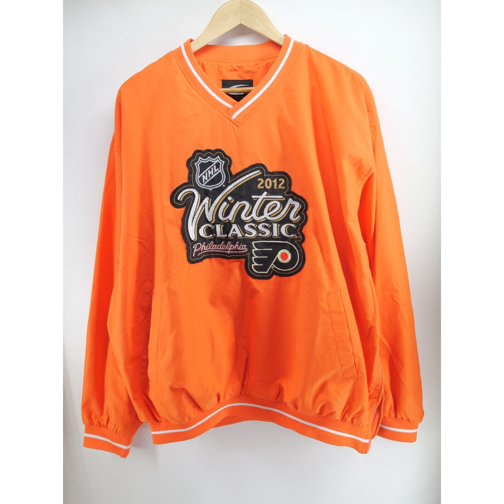 2012 Winter‎ Classic NHL Pullover XL Philadelphia Flyers New York Rangers Orange
